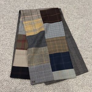 Men’s Patchwork Plaid Suiting Scarf